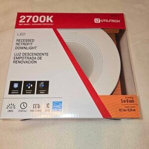 UTILITECH LED Recessed Retrofit Downlight 2700K 5" & 6"